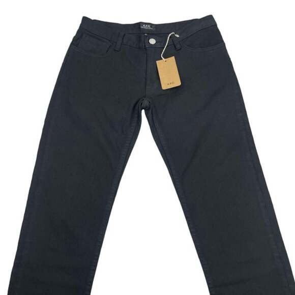 NWT A.P.C. Jean Etroit Court Noir Lave Cropped Skinny Jean Sz 25 - Picture 3 of 6